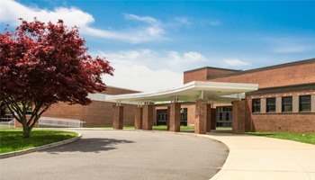 the front exterior of a high school