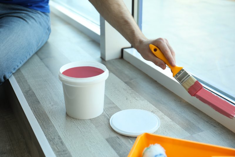 painting interior trim a non-white color