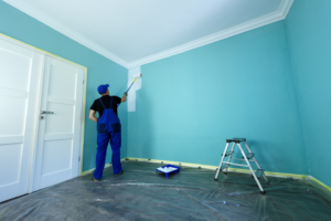 a closeup of a home’s interior being painted 