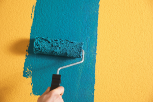a painted accent wall 